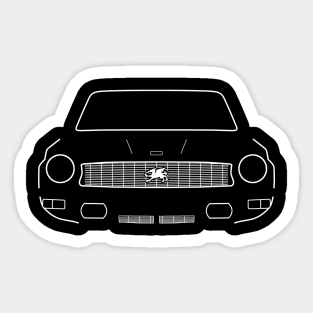 Gilbern Invader Mk3 1970s classic car white outline graphic Sticker